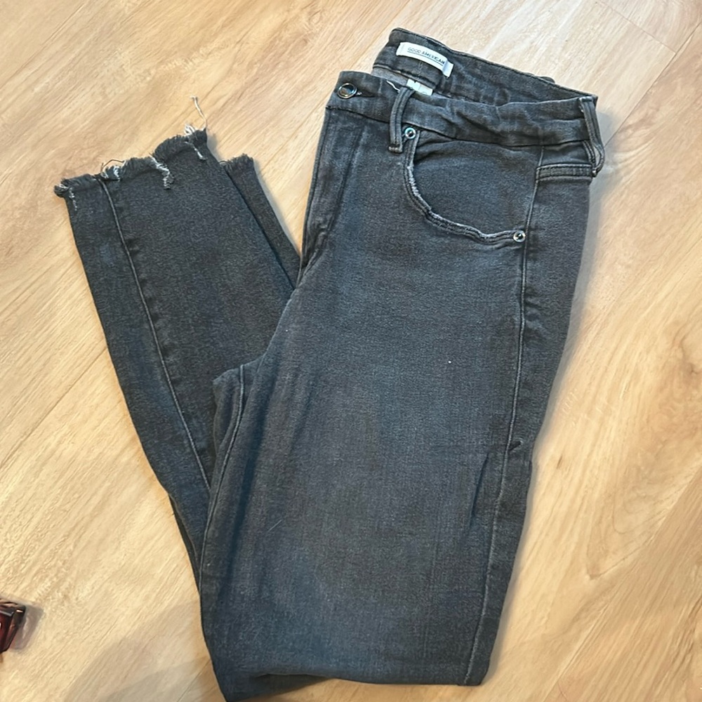 Good American crop jeans
